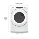 Whirlpool® 7.4 cu. ft. Front Load Gas Dryer with Intuitive Touch Controls WGD5620HW