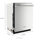 Whirlpool® Fingerprint Resistant Quiet Dishwasher with 3rd Rack & Large Capacity WDTA80SAKZ