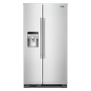 Maytag® 36-Inch Wide Side-by-Side Refrigerator with Exterior Ice and Water Dispenser - 25 Cu. Ft. MSS25C4MGZ