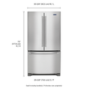 Maytag® 36- Inch Wide Counter Depth French Door Refrigerator - 20 Cu. Ft. MFC2062FEZ