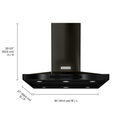 Kitchenaid® 36 Island-Mount, 3-Speed Canopy Hood KVIB606DBS