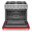 KitchenAid® 36'' Smart Commercial-Style Dual Fuel Range with 6 Burners KFDC506JPA