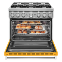 KitchenAid® 36'' Smart Commercial-Style Dual Fuel Range with 6 Burners KFDC506JYP