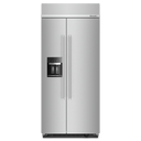 Kitchenaid® 20.8 Cu. Ft. 36 Built-In Side-by-Side Refrigerator with Ice and Water Dispenser KBSD706MPS