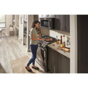 Kitchenaid® 30-Inch 5-Burner Gas Slide-In Convection Range KSGG700EBS