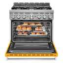 KitchenAid® 36'' Smart Commercial-Style Gas Range with 6 Burners KFGC506JYP