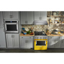 KitchenAid® 30'' Smart Commercial-Style Gas Range with 4 Burners KFGC500JYP