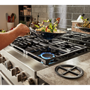 KitchenAid® 36'' Smart Commercial-Style Dual Fuel Range with 6 Burners KFDC506JSS