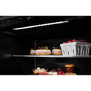 Kitchenaid® 24 Undercounter Refrigerator with Glass Door and Shelves with Metallic Accentsand with PrintShield™ Finish KURL314KBS