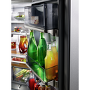 Kitchenaid® 23.8 cu. ft. 36" Counter-Depth French Door Platinum Interior Refrigerator with PrintShield™ Finish KRFC704FPS