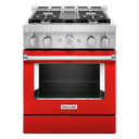 KitchenAid® 30'' Smart Commercial-Style Gas Range with 4 Burners KFGC500JPA