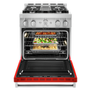 KitchenAid® 30'' Smart Commercial-Style Gas Range with 4 Burners KFGC500JPA