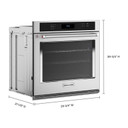 KitchenAid® 30" Single Wall Oven with Air Fry Mode KOES530PSS