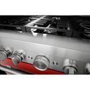 KitchenAid® 36'' Smart Commercial-Style Gas Range with 6 Burners KFGC506JSC