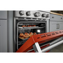 KitchenAid® 30'' Smart Commercial-Style Dual Fuel Range with 4 Burners KFDC500JSC