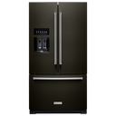 Kitchenaid® 26.8 Cu. Ft. Standard-Depth French Door Refrigerator with Exterior Ice and Water Dispenser KRFF577KBS