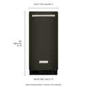 KitchenAid® 15'' Automatic Ice Maker with PrintShield™ Finish KUIX535HBS