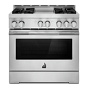 Jennair® 36 RISE™ Gas Professional-Style Range with Chrome-Infused Griddle JGRP536HL