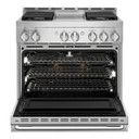 Jennair® 36" NOIR™ Gas Professional-Style Range with Chrome-Infused Griddle JGRP536HM