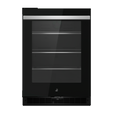 Jennair® 24 NOIR™ Under Counter Glass Door Refrigerator, Left Swing JUGFL242HM