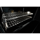 Jennair® NOIR™ 48" Dual-Fuel Professional Range with Chrome-Infused Griddle and Gas Grill JDRP748HM