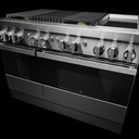 Jennair® NOIR™ 48" Dual-Fuel Professional Range with Chrome-Infused Griddle and Gas Grill JDRP748HM