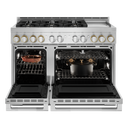 Jennair® 48" RISE™ Gas Professional-Style Range with Chrome-Infused Griddle JGRP548HL