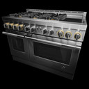 Jennair® 48" RISE™ Gas Professional-Style Range with Chrome-Infused Griddle JGRP548HL