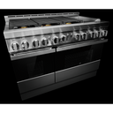 Jennair® 48" NOIR™ Gas Professional-Style Range with Chrome-Infused Griddle JGRP548HM