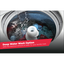 Amana® Large Capacity Top Load Washer with High-Efficiency Agitator NTW4519JW