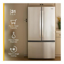 Whirlpool® 36-Inch French Door Refrigerator with Interior Water Dispenser - 31 cu. ft. WRFF3336SB