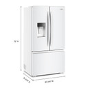 Whirlpool® 36-inch Wide True Counter Depth 3-Door French Door Refrigerator - 23.4 cu. ft. WRFC5036RW