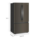 Whirlpool® 36-inch Wide True Counter Depth 3-Door French Door Refrigerator - 24 cu. ft. WRFC3036RV