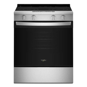Whirlpool® 30-inch Electric Smart Range with No Preheat Mode and Steam Clean YWSES3330TS