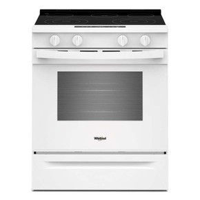Whirlpool® 30-inch Electric Smart Range with No Preheat Mode and Steam Clean YWSES3330TW