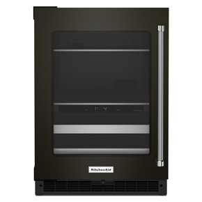Kitchenaid® 24 Beverage Center with Glass Door and Metal-Front Racks and PrintShield™ Finish KUBL314KBS