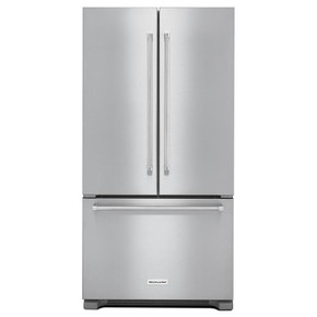 Kitchenaid® 22 cu.ft. 36-Inch Width Counter Depth French Door Refrigerator with Interior Dispense KRFC302ESS