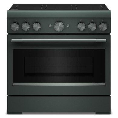 Kitchenaid® 36-Inch 6-Element Induction Freestanding Commercial-Style Range with Air Fry KFIS936SJP