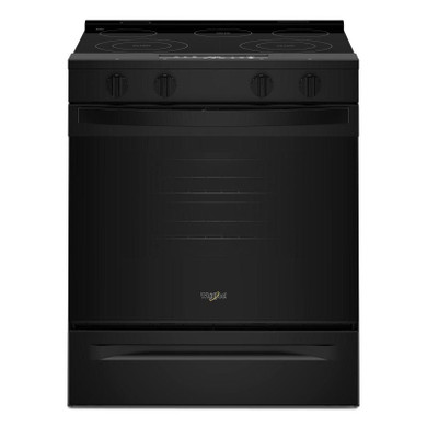 Whirlpool® 30-inch Electric Smart Range with No Preheat Mode and Steam Clean YWSES3330TB