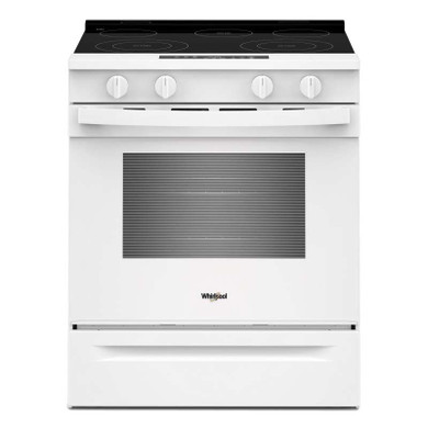 Whirlpool® 30-inch Electric Smart Range with No Preheat Mode and Steam Clean YWSES3330TW