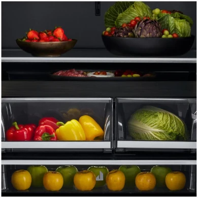 Jennair® RISE™ 36” Counter-Depth French Door Refrigerator with External Dispenser JFFCCE72SL