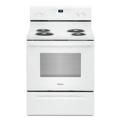 4.8 cu. ft. Whirlpool® electric range with Keep Warm setting YWFC150M0JW