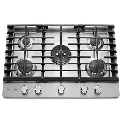 Kitchenaid® 30" 5-Burner Gas Cooktop KCGS550ESS