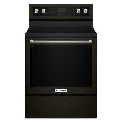 Kitchenaid® 30-Inch 5-Element Electric Convection Range YKFEG500EBS