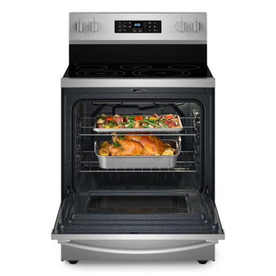 Whirlpool® 30-inch Energy Star Electric Range with Air Cooking Technology, No Preheat Air Fry and Air Baking and Self Clean YWFES5030RZ