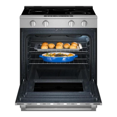 Maytag® 30-Inch Wide Slide-In Electric Range with Grill Mode and No Preheat Air Fry - 5.3 Cu. Ft. YMSES7030SZ
