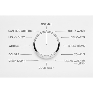 4.8 - 4.9 Cu. Ft. I.E.C. Whirlpool® Top Load Washer with 2-in-1 Removable Agitator. WTW4107SW