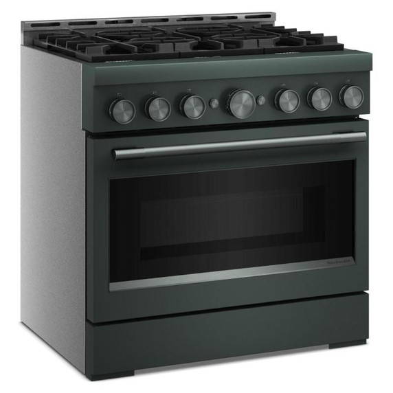 KitchenAid® 36-Inch 6 Burner Commercial-Style Gas Range with No Preheat Air Fry Mode KFGS936SJP