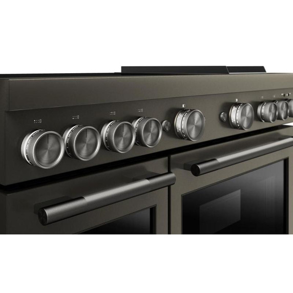 KitchenAid® 48-Inch 6-Element Induction Freestanding Commercial-Style Range with Griddle KFID948SBE