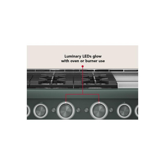 KitchenAid® 48-Inch 6 Burner Commercial-Style Gas Range with Griddle KFGD948SJP